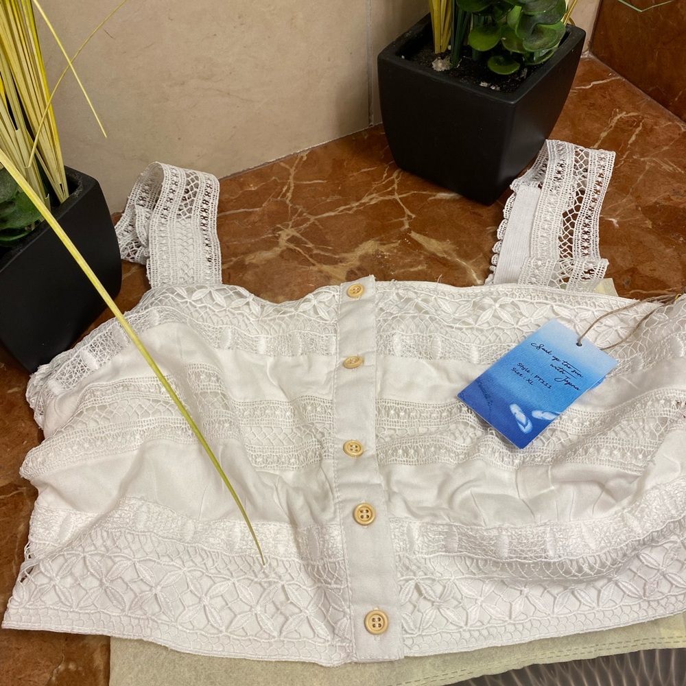 Goa New never used lace beach top